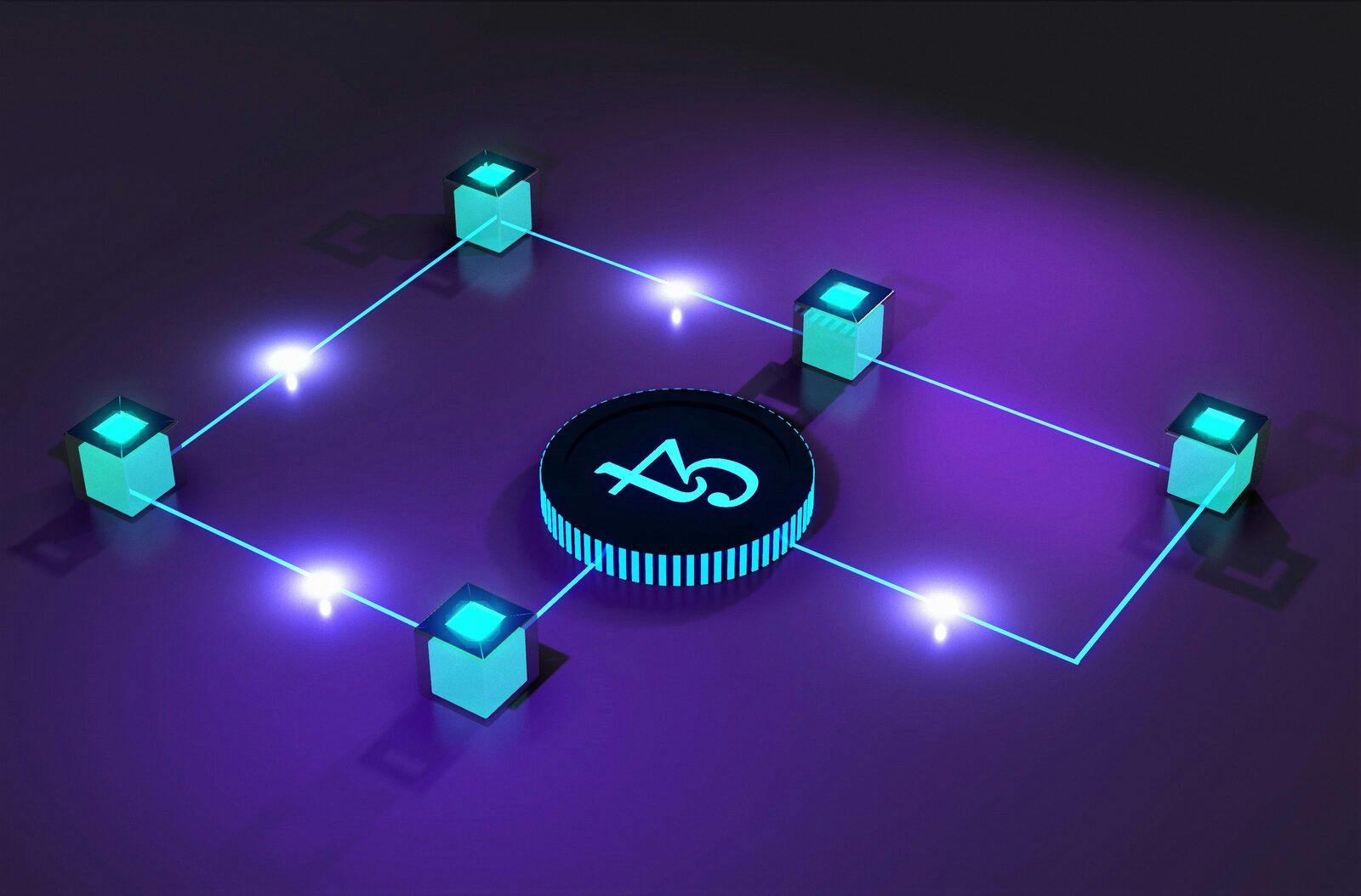 Netwerk van verbonden datapunten