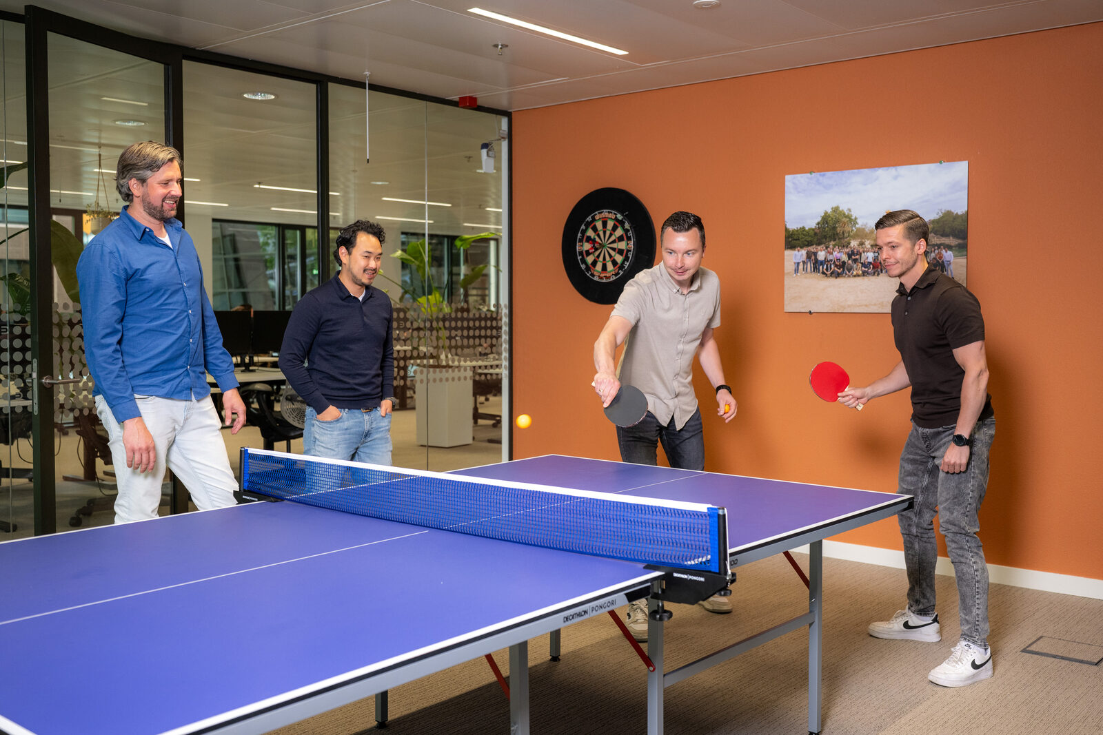 Werksfeer bij Emendis - pingpongtafel